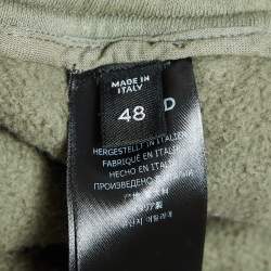 Tom Ford Green Cotton Knit Drawstring Joggers M