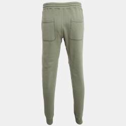 Tom Ford Green Cotton Knit Drawstring Joggers M
