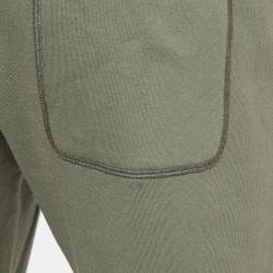 Tom Ford Green Cotton Knit Drawstring Joggers M