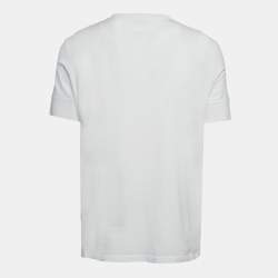 Tom Ford White Jersey Buttoned Crew Neck T-Shirt XXL