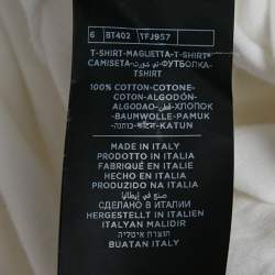 Tom Ford White Jersey Buttoned Crew Neck T-Shirt XXL