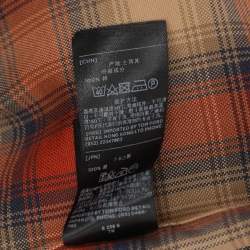 Pre Owned Tom Ford Multicolor Check Cottn Button Front Shirt S