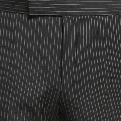 Tom Ford Black Pinstripe Wool Formal Trousers S