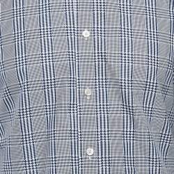 Pre Owned Tom Ford Blue Checked Cotton Long Sleeve Shirt M
