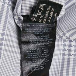 Pre Owned Tom Ford Grey Checks Cotton Long Sleeve Shirt M
