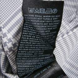 Pre Owned Tom Ford Grey Checks Cotton Long Sleeve Shirt M