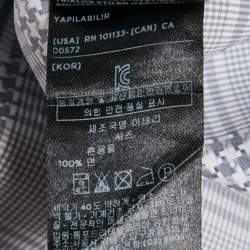 Pre Owned Tom Ford Grey Checks Cotton Long Sleeve Shirt M