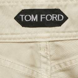 Tom Ford Grey Cotton Slim Fit Trousers M