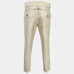 Tom Ford Grey Cotton Slim Fit Trousers M