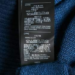 Tom Ford Navy Blue Cashmere Knit V-Neck Sweater XL