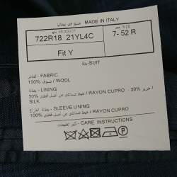 Tom Ford Navy Blue Wool Plaid Pants Suit XL