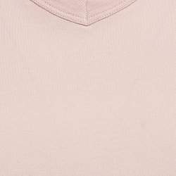 Tom Ford Pink Cotton V-Neck T-Shirt S