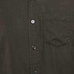 Pre Owned Tom Ford Black Cotton Long Sleeve Shirt XL