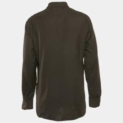 Pre Owned Tom Ford Black Cotton Long Sleeve Shirt XL