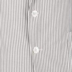 Pre Owned Tom Ford Brown and White Striped Cotton Basic Base Blazer XL