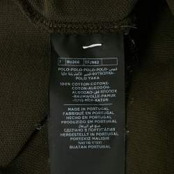 Pre Owned Tom Ford Green Cotton Pique Polo T-Shirt L