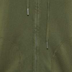 Pre Owned Tom Ford Green Cotton Knit Zip-Up Hooded Sweatshirt XL