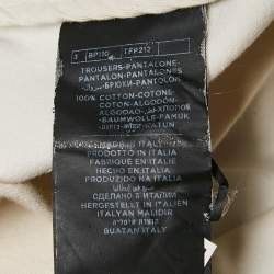 Tom Ford White Cotton Gabardine Cargo Pants XL