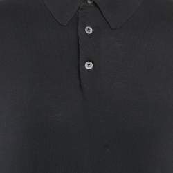 Tom Ford Navy Blue Jersey Polo T-Shirt XXL