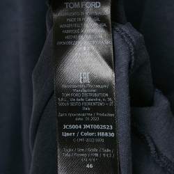Pre Owned Tom Ford Dark Blue Jersey Crewneck T-Shirt S