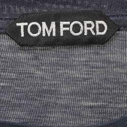 Pre Owned Tom Ford Dark Blue Jersey Crewneck T-Shirt S
