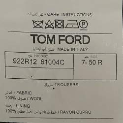 Tom Ford Black Wool Pants L
