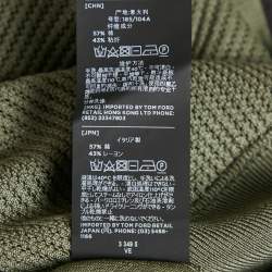 Tom Ford Green Knit Henley Neck T-Shirt XXL