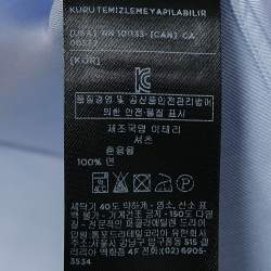 Pre Owned Tom Ford Blue Cotton Double Cuff Shirt XL
