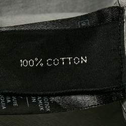 Tom Ford Grey Cotton Button Front Full Sleeve Shirt XL