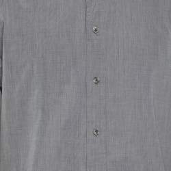 Tom Ford Grey Cotton Long Sleeve Shirt L