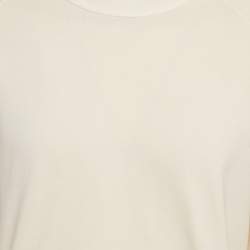 Tom Ford Cream Cotton Knit Sweatshirt XXL