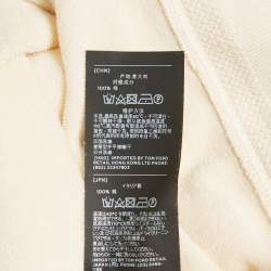 Tom Ford Cream Cotton Knit Sweatshirt XXL