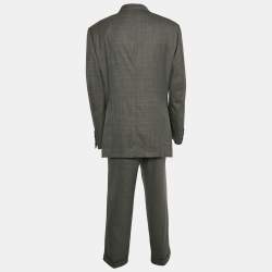 Tom Ford Grey Wool Tailored Pants Suit XXXL