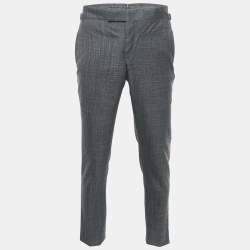 Tom Ford Charcoal Dark Grey Wool Trousers S