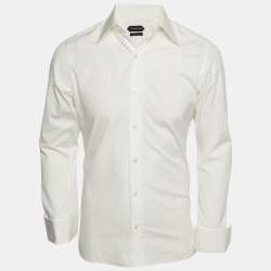 Tom Ford White Cotton Made To Measure Shirt M