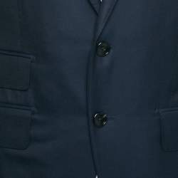 مملوكة مسبقًا Tom Ford Navy Blue Wool Tailored Blazer S