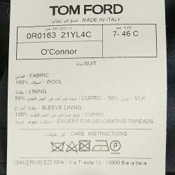 مملوكة مسبقًا Tom Ford Navy Blue Wool Tailored Blazer S