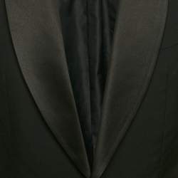 Tom Ford Black Wool Satin Trim Shawl Collar Blazer M