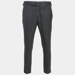 Pre Owned Tom Ford Grey Wool Formal Trousers S