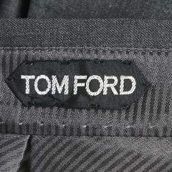Pre Owned Tom Ford Grey Wool Formal Trousers S