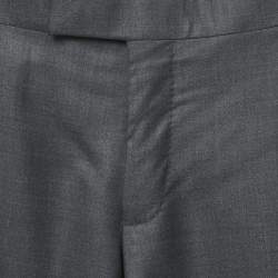 Pre Owned Tom Ford Grey Wool Formal Trousers S