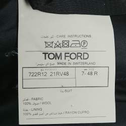 Tom Ford Black Wool Side Stripe Formal Trousers M