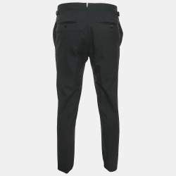 Tom Ford Black Wool Side Stripe Formal Trousers M