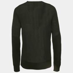 Tom Ford Black Cotton Knit Buttoned Cardigan L