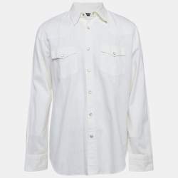 Pre Owned Tom Ford White Cotton Full Sleeve Shirt XL
