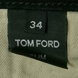 Tom Ford Black Denim Regular Fit Jeans L Waist 34"