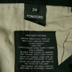 Tom Ford Black Denim Regular Fit Jeans L Waist 34"