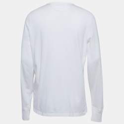 Pre Owned Tom Ford White Jersey Henley Neck Long Sleeve T-Shirt XXL