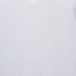 Pre Owned Tom Ford White Jersey Henley Neck Long Sleeve T-Shirt XXL