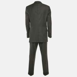Tom Ford Grey Wool Tailored Pants Suit XXL